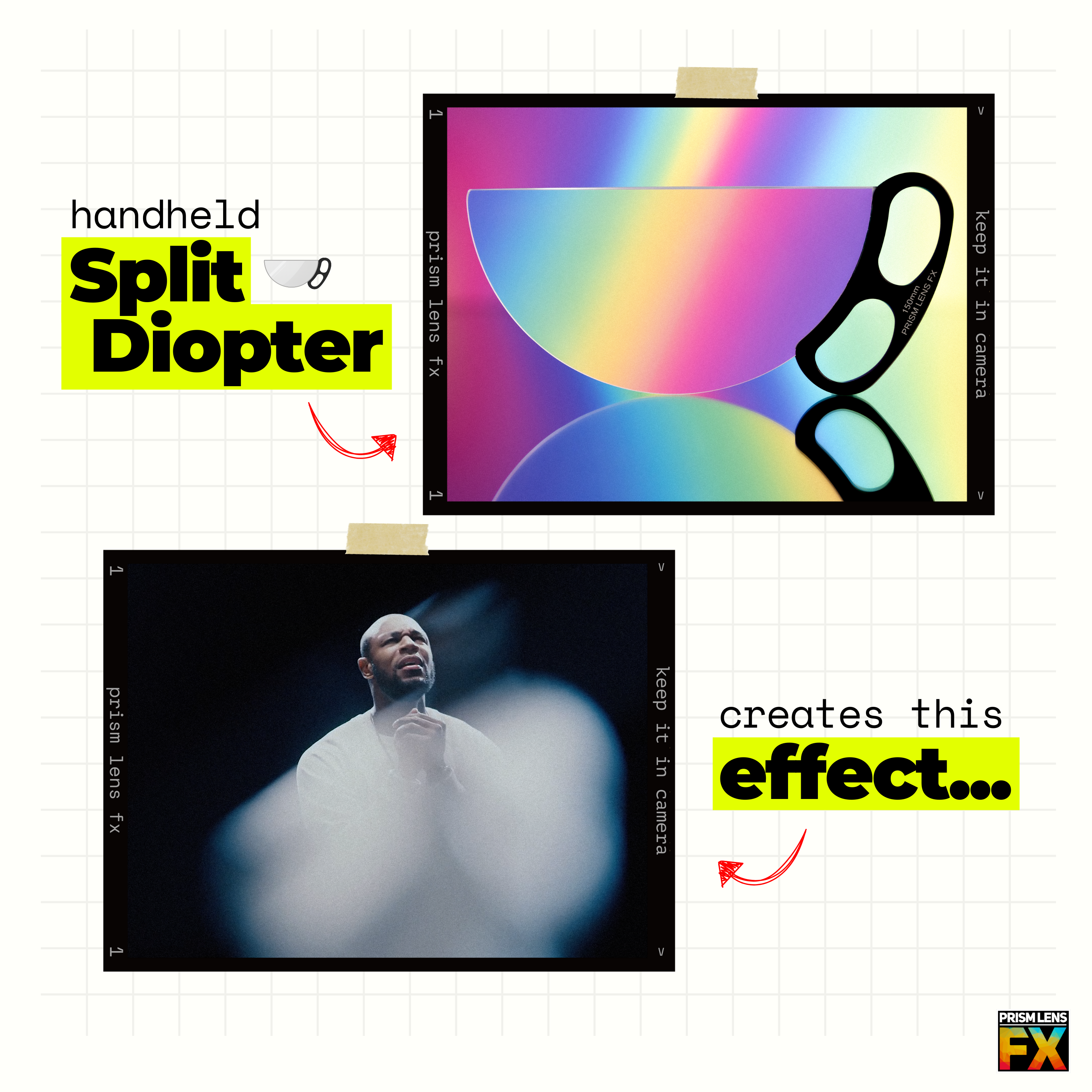Handheld Split Diopter FX Filter