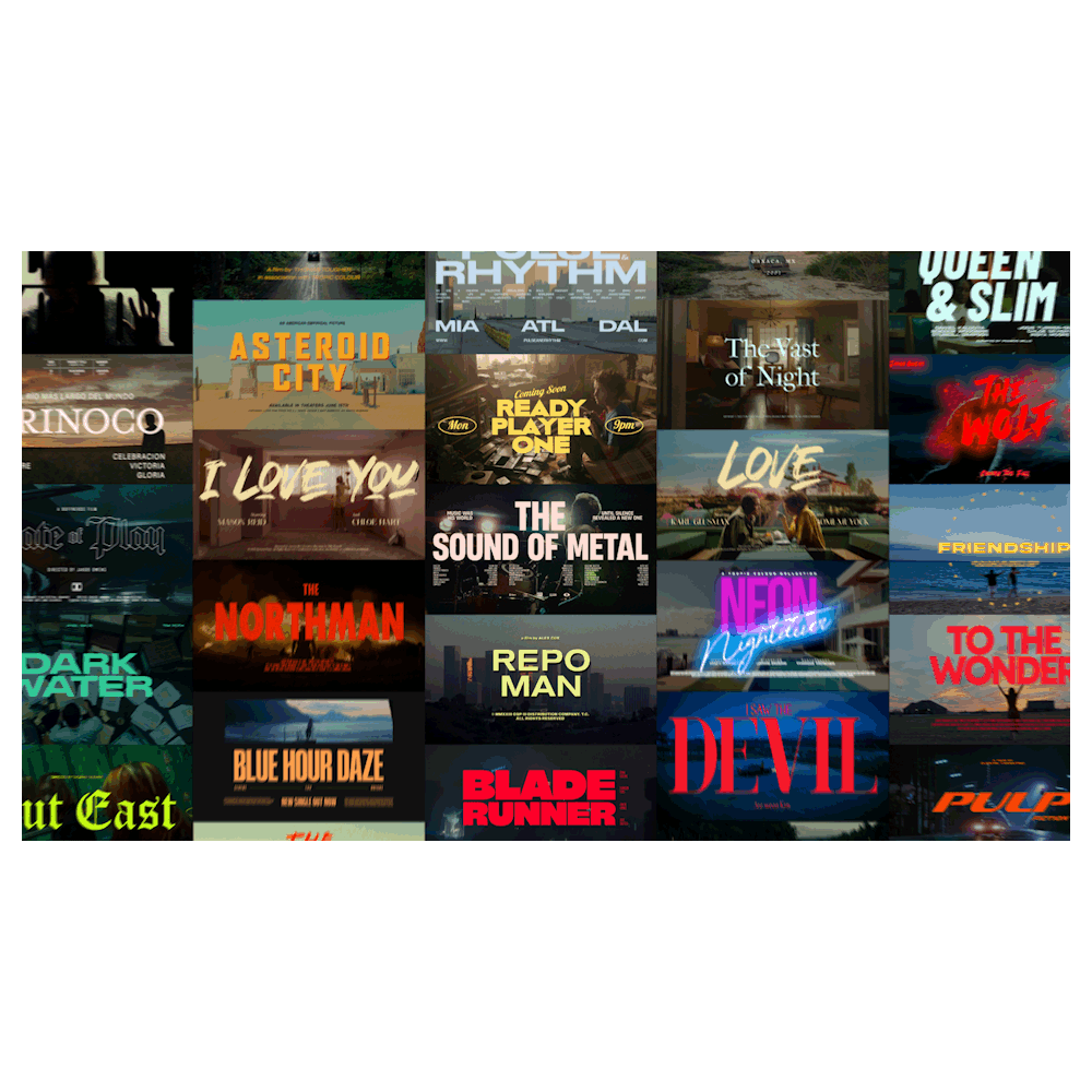 Film Titles Bundle Vol. 1-4
